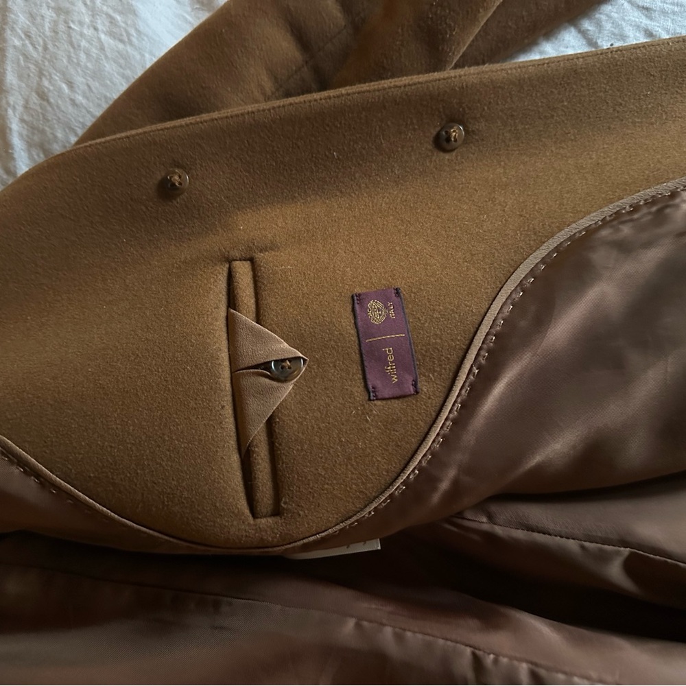 Aritzia Wilfred The Cocoon Coat - Luxe Wool Cashmere in Camel (Saville) - Picture 8 of 14